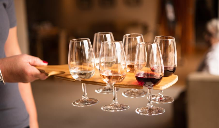 Wine tasting glasses