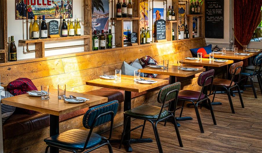 Interior of Corkage in Bath.