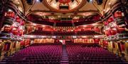 Bristol Hippodrome internal shot from stage perspective of theatre seats whilst empty