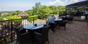 The Living Room terrace at DoubleTree by Hilton Cadbury House
