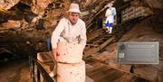 Cheddar Gorge & Caves cheese in caves