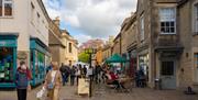Corsham High Street with shoppers