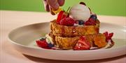 French toast and fruit