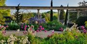 The terrace at Iford Manor Gardens, near Bath.
