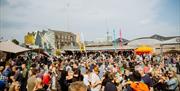 Large outdoor event at The Prospect Building
