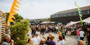 Large outdoor event at The Prospect Building
