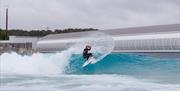 The Wave surfing shot
