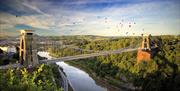 Balloons over Clifton Suspension Bridge - CREDIT GARY NEWMAN